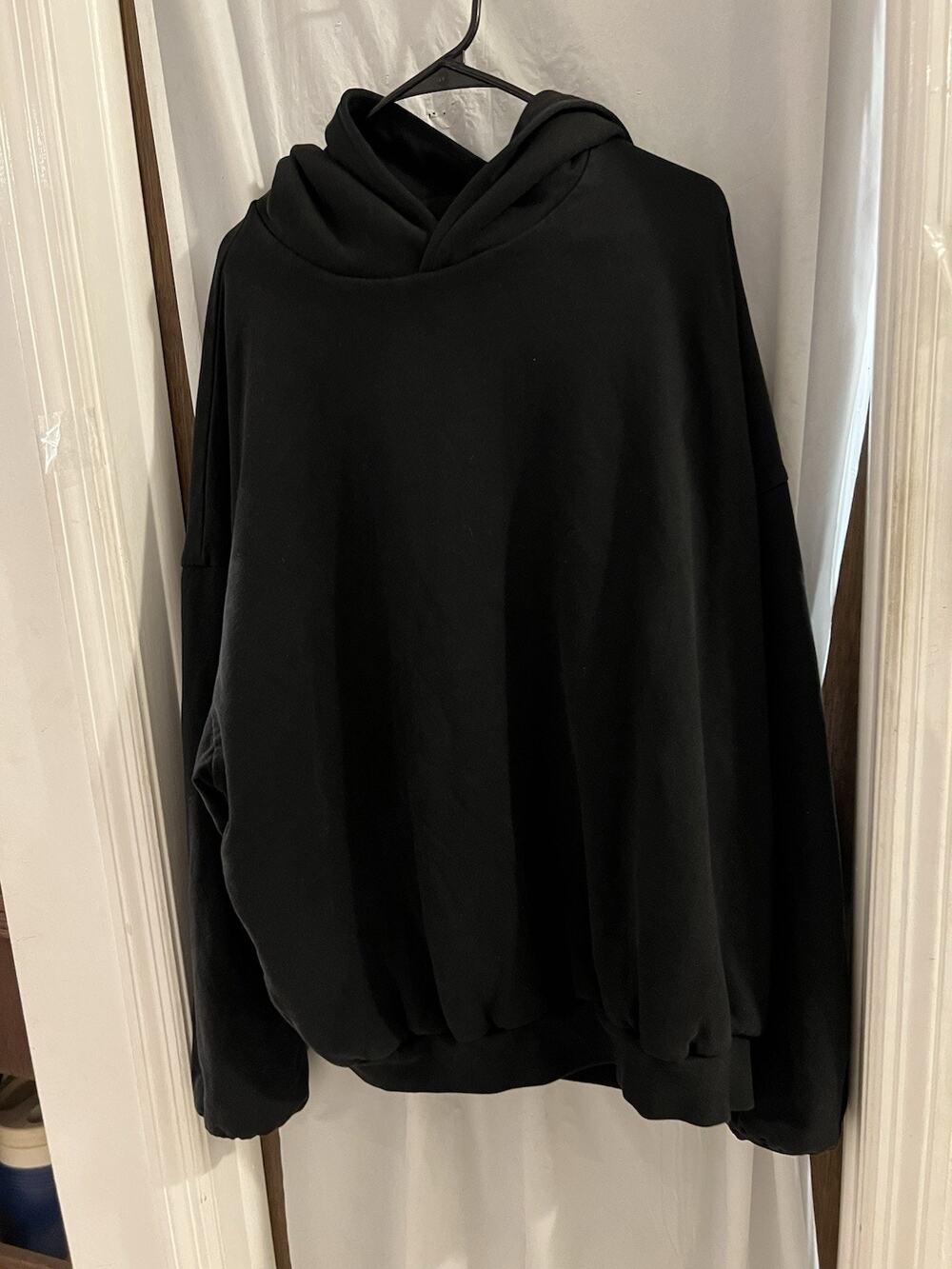 Fear of God Mainline Hoodie Black XXL Oversized 100% Cotton Made USA